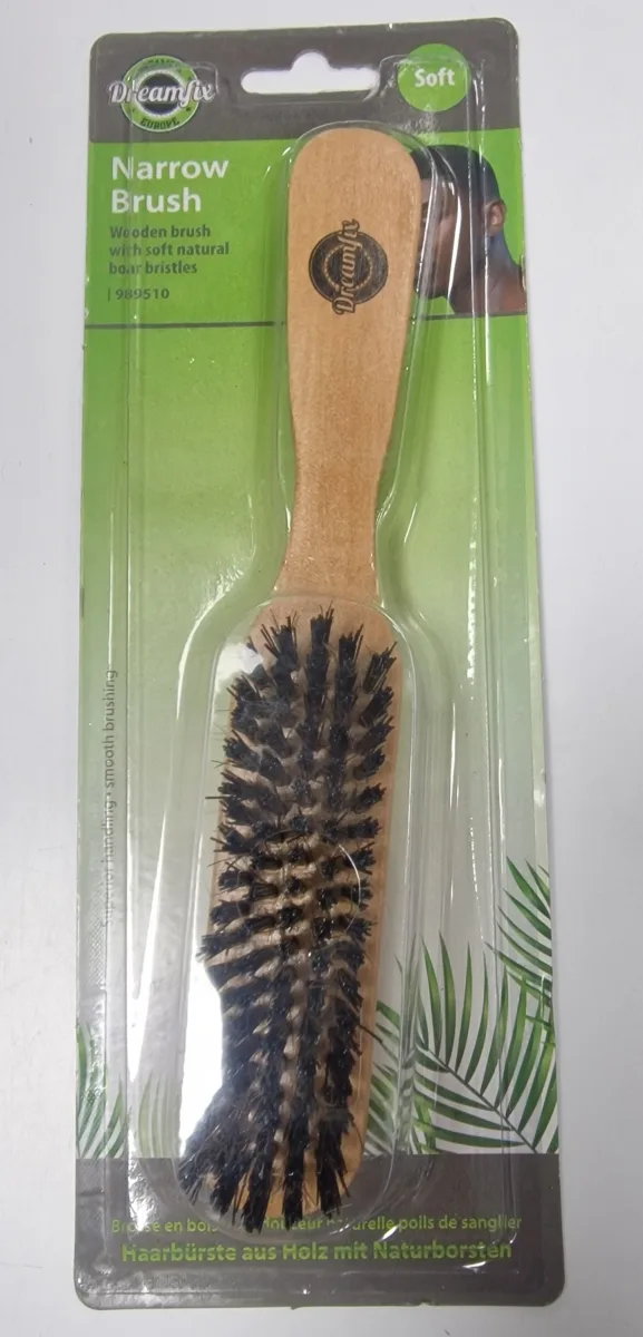 Dreamfix Brosse En Bois A Manche Long Et Durs Poils # Beige