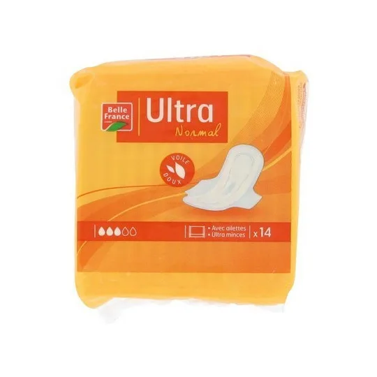 Serviettes Hyg.ailettes Ultra Norm. X 14 Bf /12 Belle France