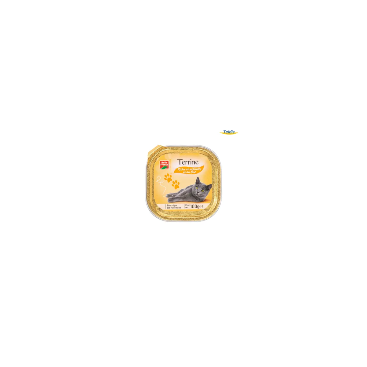 Barquette Chat Volaille Foie 100g Bf /16
