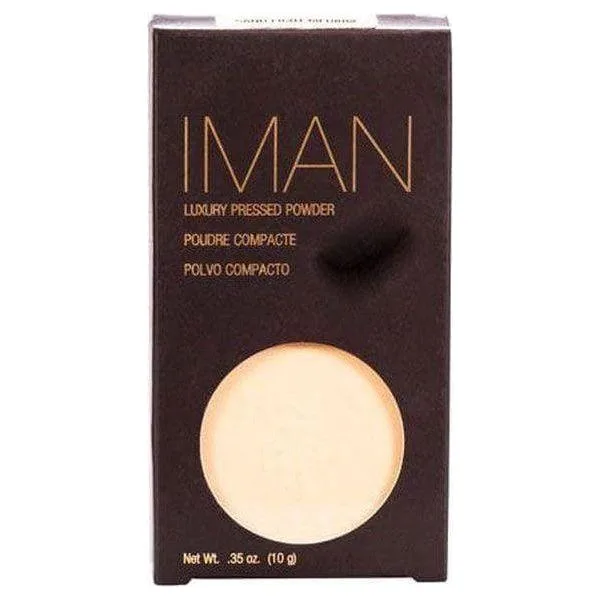 Iman Luxury Pressed Powder # Sand Light Medium