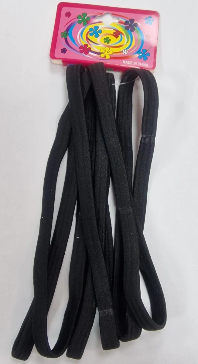 Elastique Long 6pcs # Noir