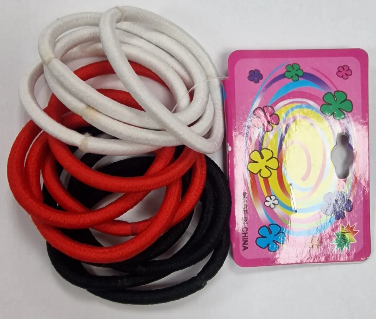 Chouchous Rond Moyenne 12pcs # Rouge, Blanc Et Noir
