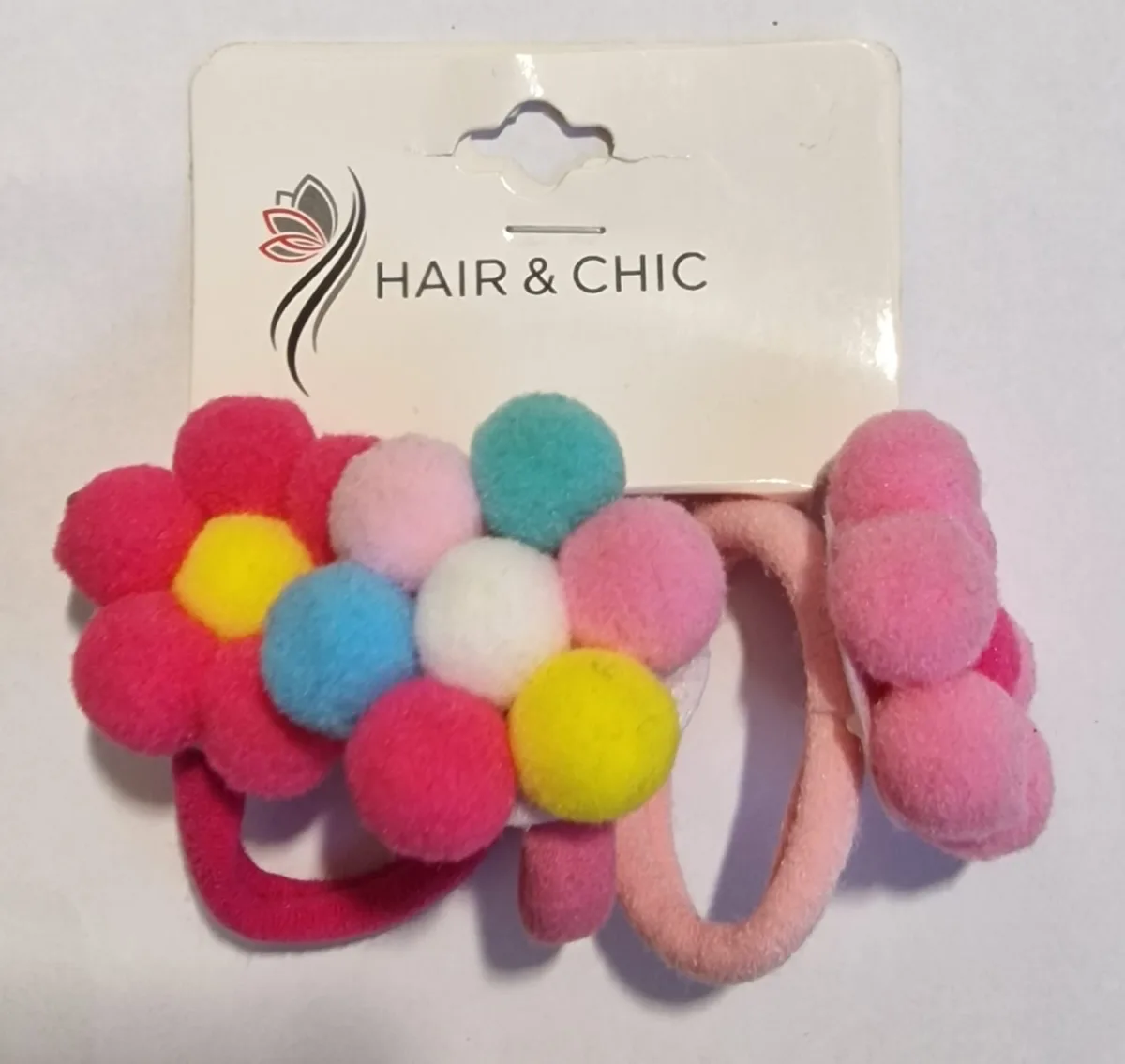 Hair & Chic Chouchous Enfants Motif De Fleur # Multicolor
