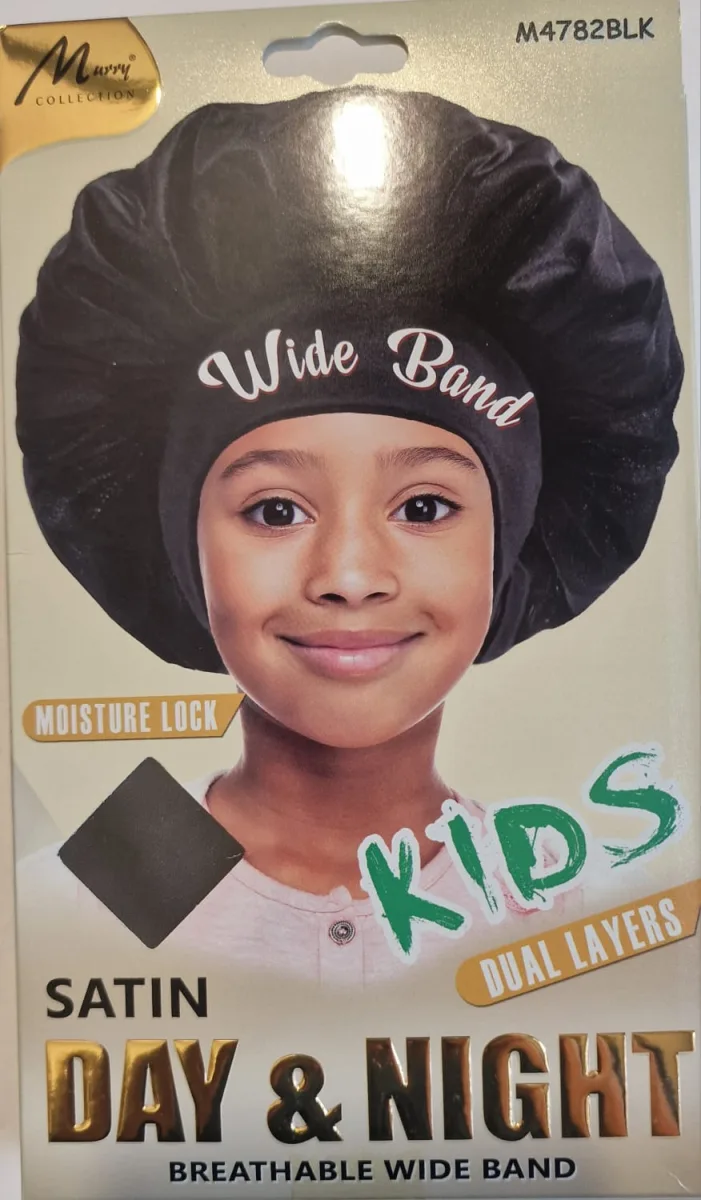 Murry Kids Day & Night Bonnet Satin # M4782blk # Noir