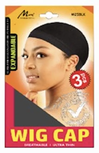 Murry Wig Cap 3 Pcs # M25blk # Noir