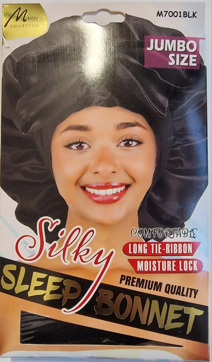 Murry Silky Sleep Bonnet Jumbo # M7001blk # Noir