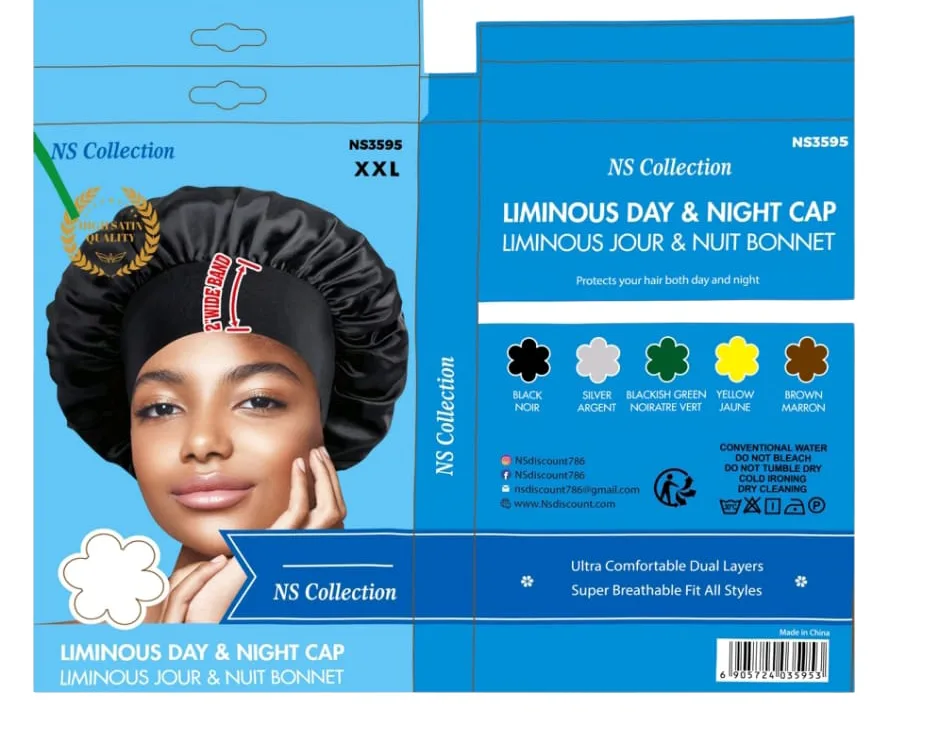 Ns Collection Day & Night Bonnet Satin # Ns3595 # Multicolor