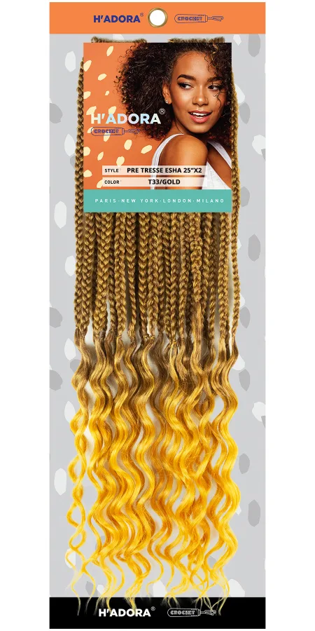 Pre Tresse Lamour 25x2  Color # T33/gold