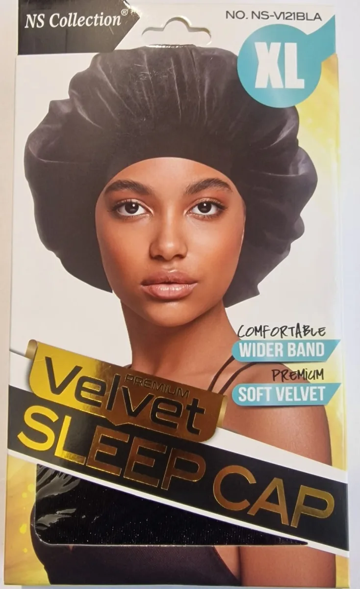 Ns Collection Velvet Sleep Cap # Nsv121bla # Noir