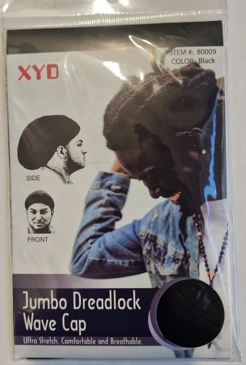 Xyo Jumbo Dreadlock Wave Cap # 80009 # Noir