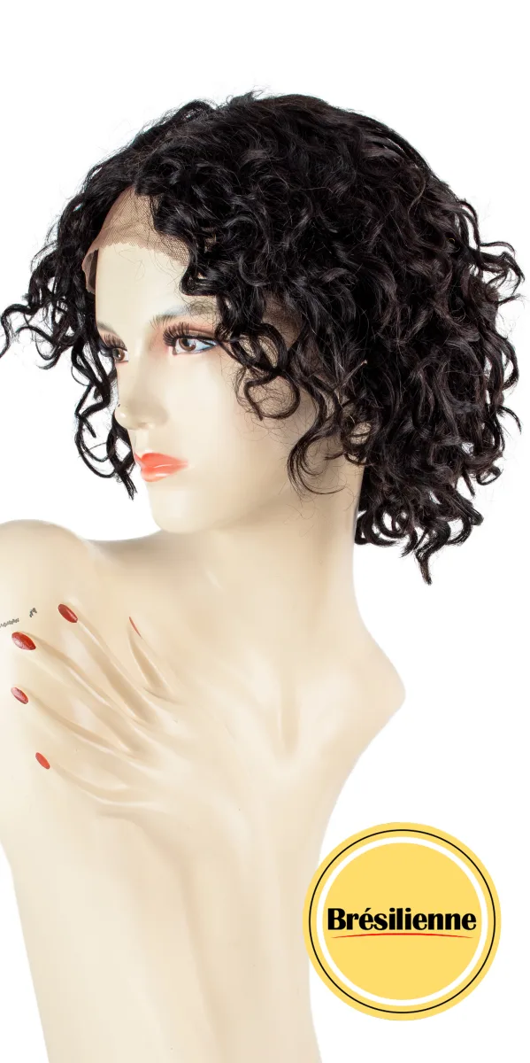 25s L Part Front Lace Perruque Bresilienne  Color # Natural