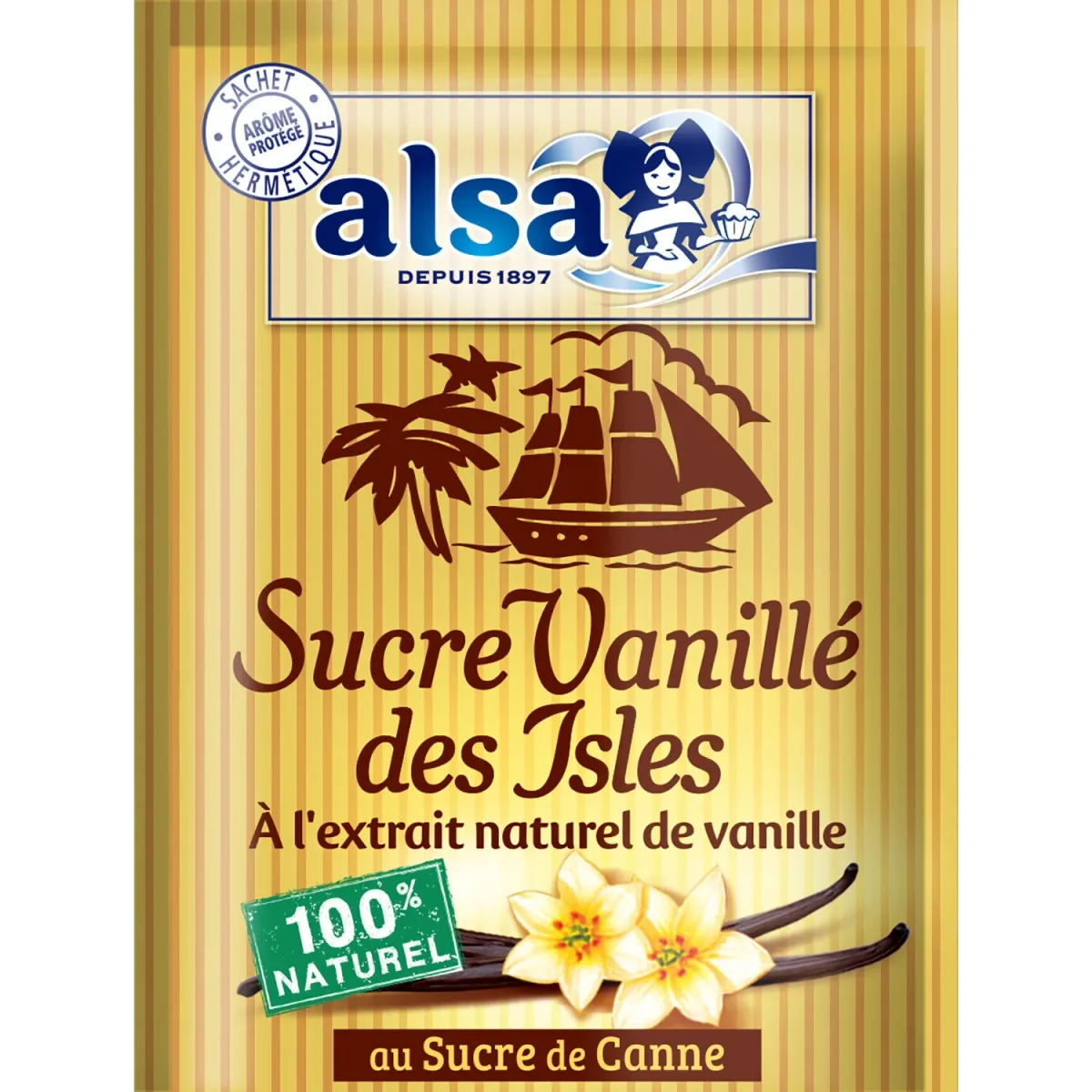 Alsa Sucre Vanille 7 Sachets