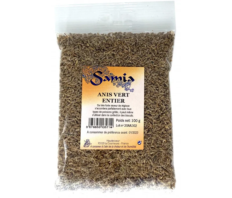 Anis Vert Entier Samia 100g