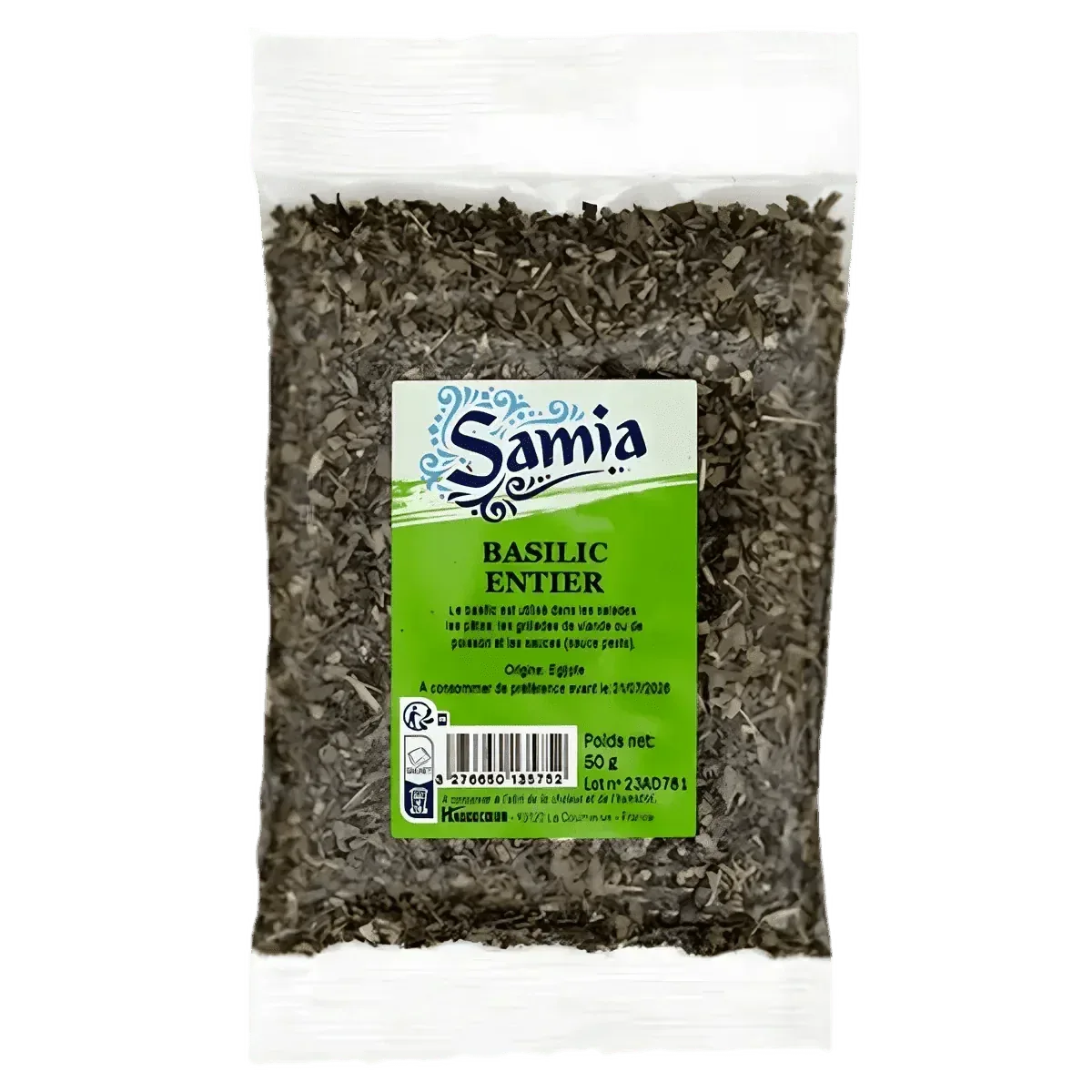 Basilic Entier Samia 50g