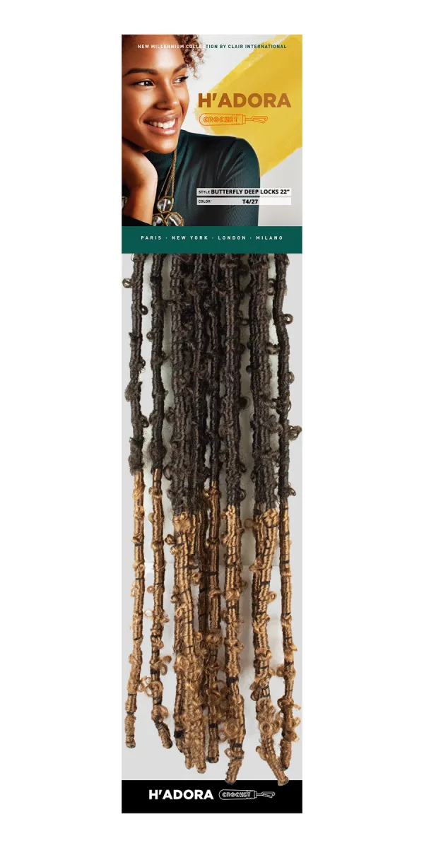 Butterfly Deep Locks 22" Color # T4/27