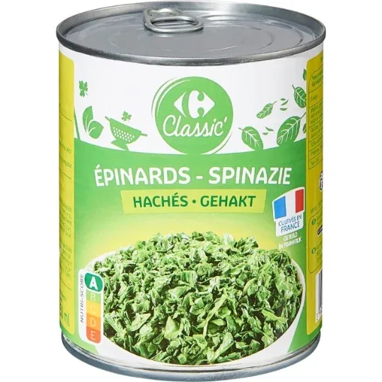 Classic Epinards Hache 795g