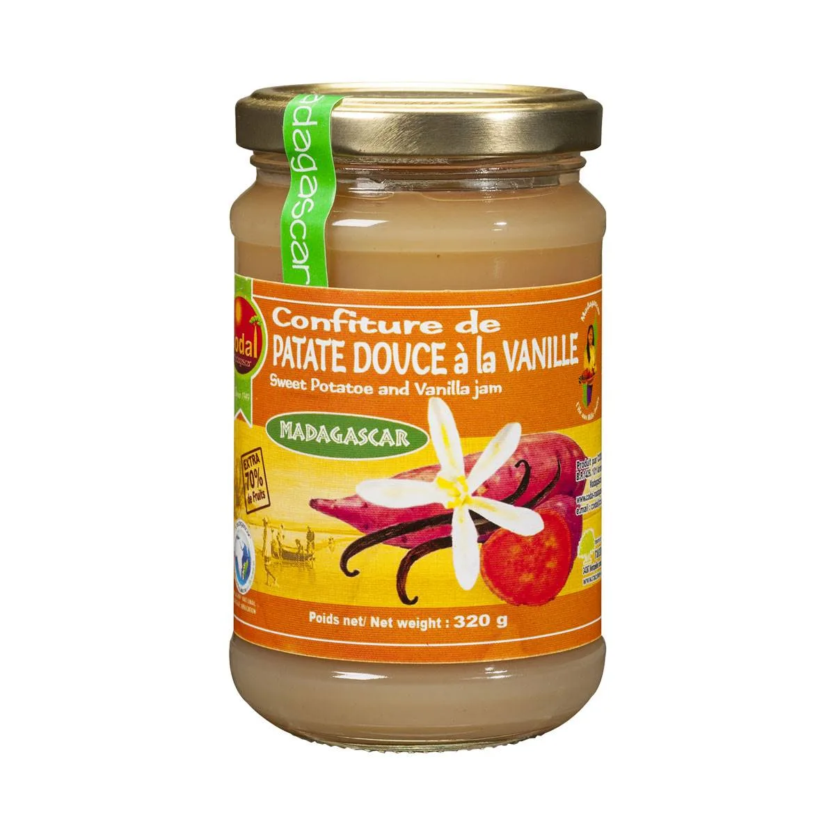 Codal Confiture Patate Douce Vanille 320g