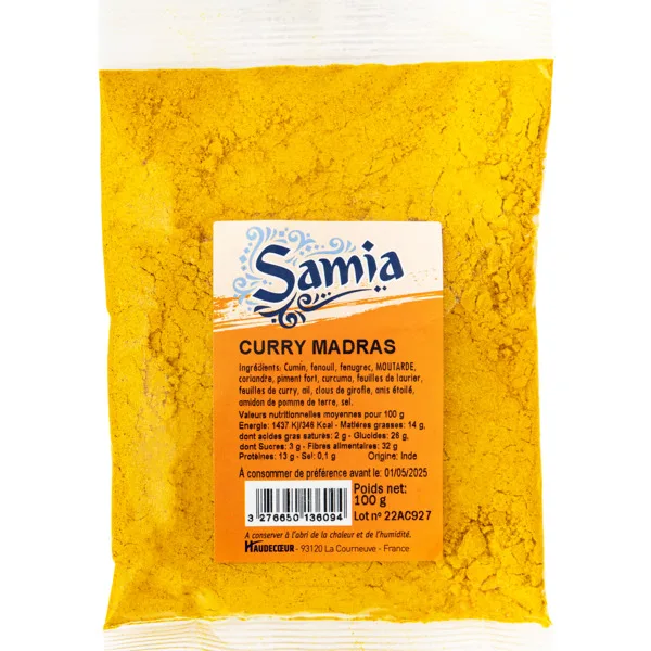 Curry Madras Samia 100g