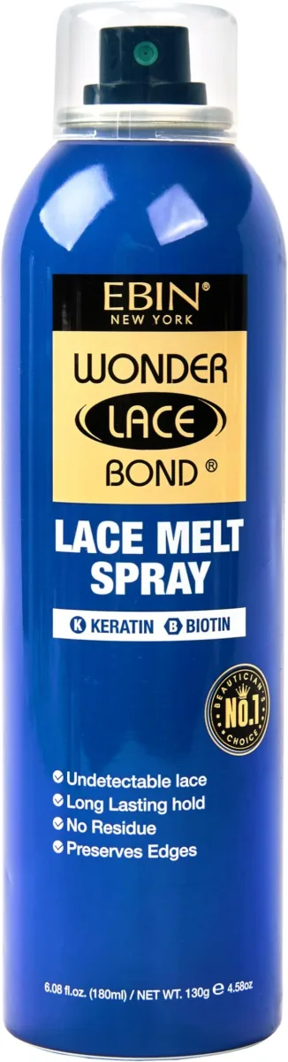 Ebin Lace Melt Spray Keratin Blue 180ml