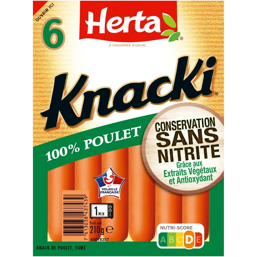 Herta Knacki Poulet 210g