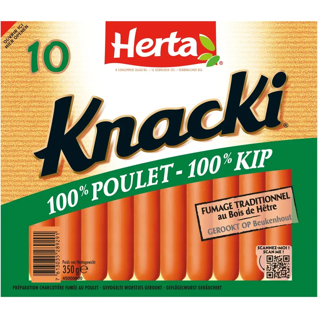 Herta Knacki Poulet 350g