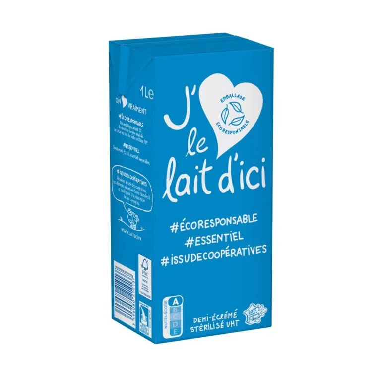 J'aime Le Lait Demi 1l