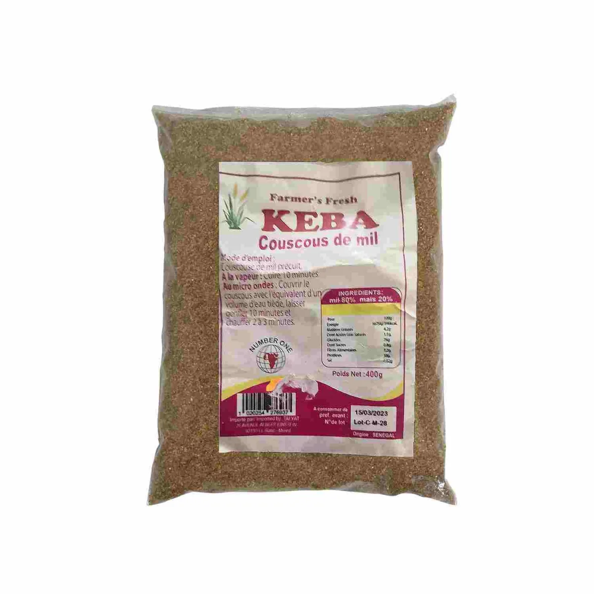 Keba Couscous De Mil 400g