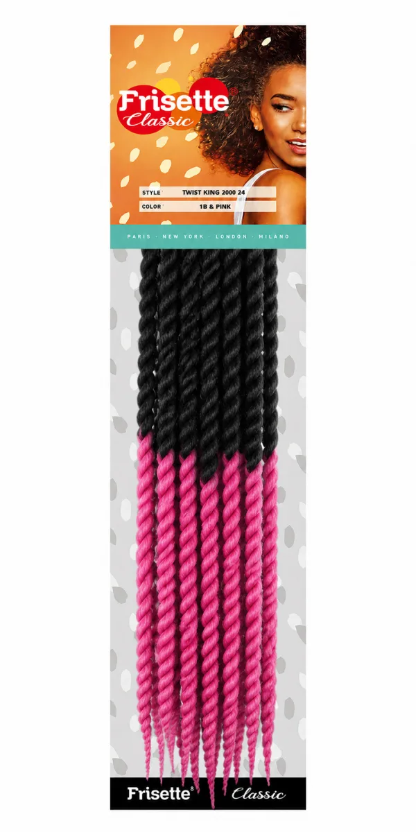 Twist King 2000 10"color #t1b/pink