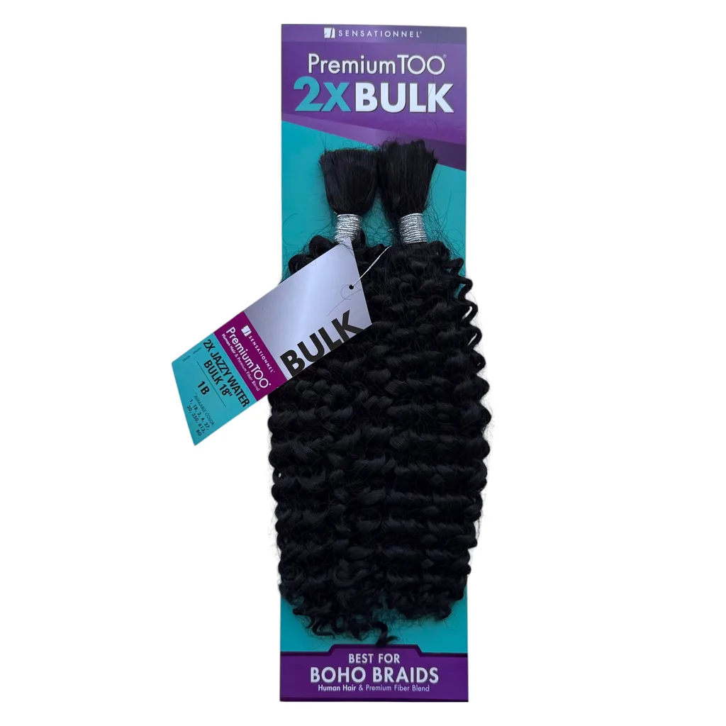 Premium Too 2x Jazzy Water Curl Bulk 18 #1b