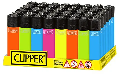 Briquet Clipper Fluo Assorted Mini X48
