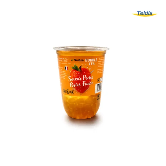 Bubble Tea Saveur Peche Perles Fraise Nostea