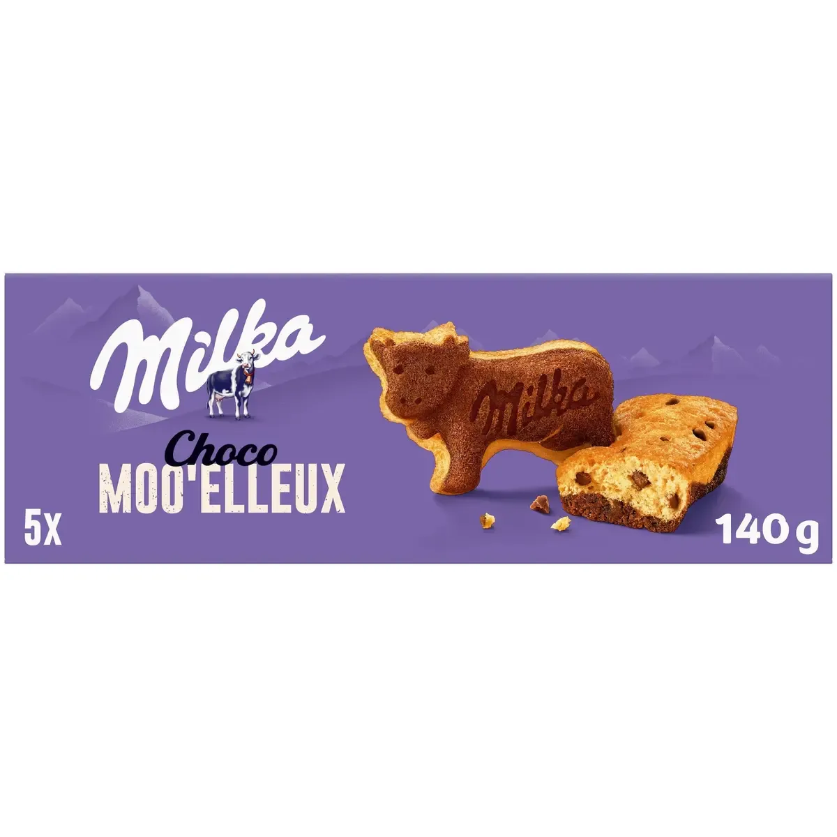 Milka Choco Moo'elleux X 5 Emb. Ind 140 Gr /16 °°°