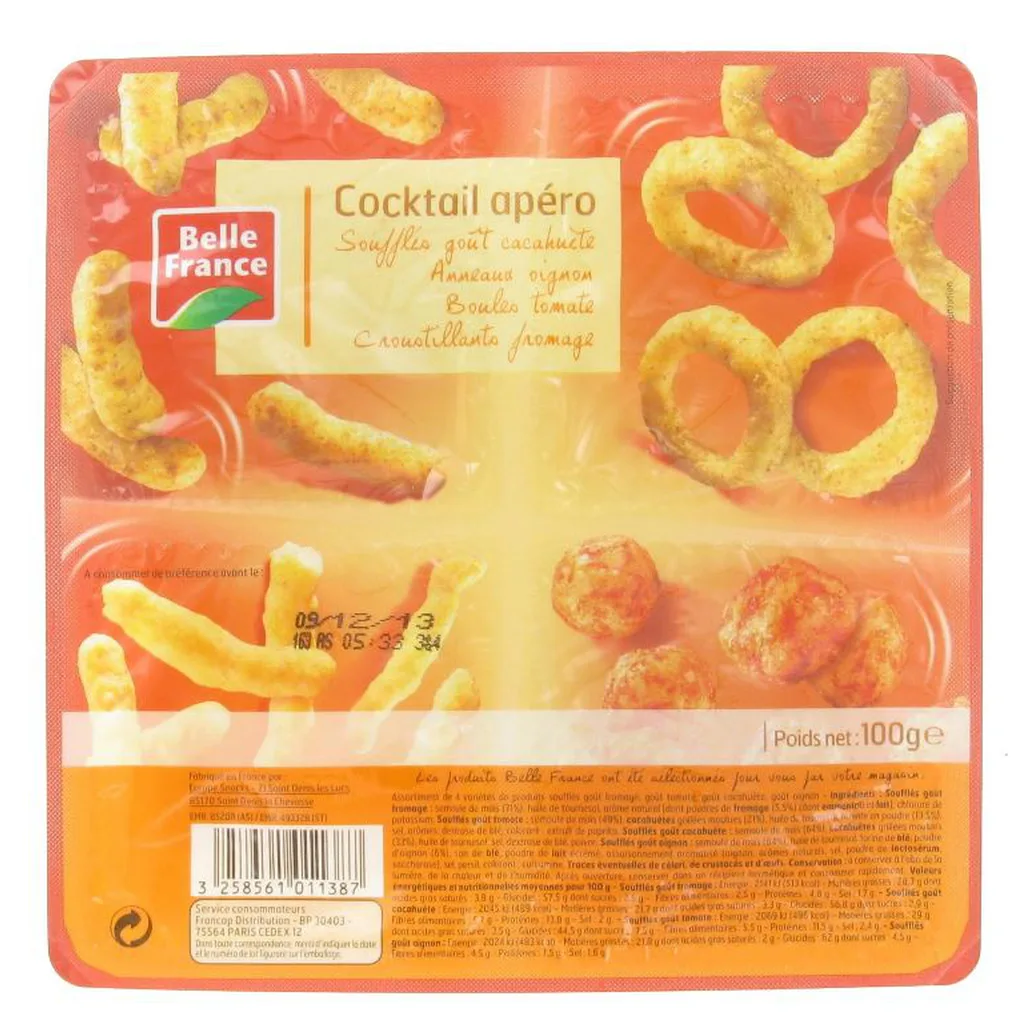 Coffret Cocktail Apero 4 Extrudes 100g Bf /14
