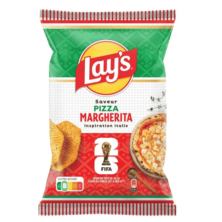 Chips Lay's Fifa 26 Saveur Pizza Margherita 120gr
