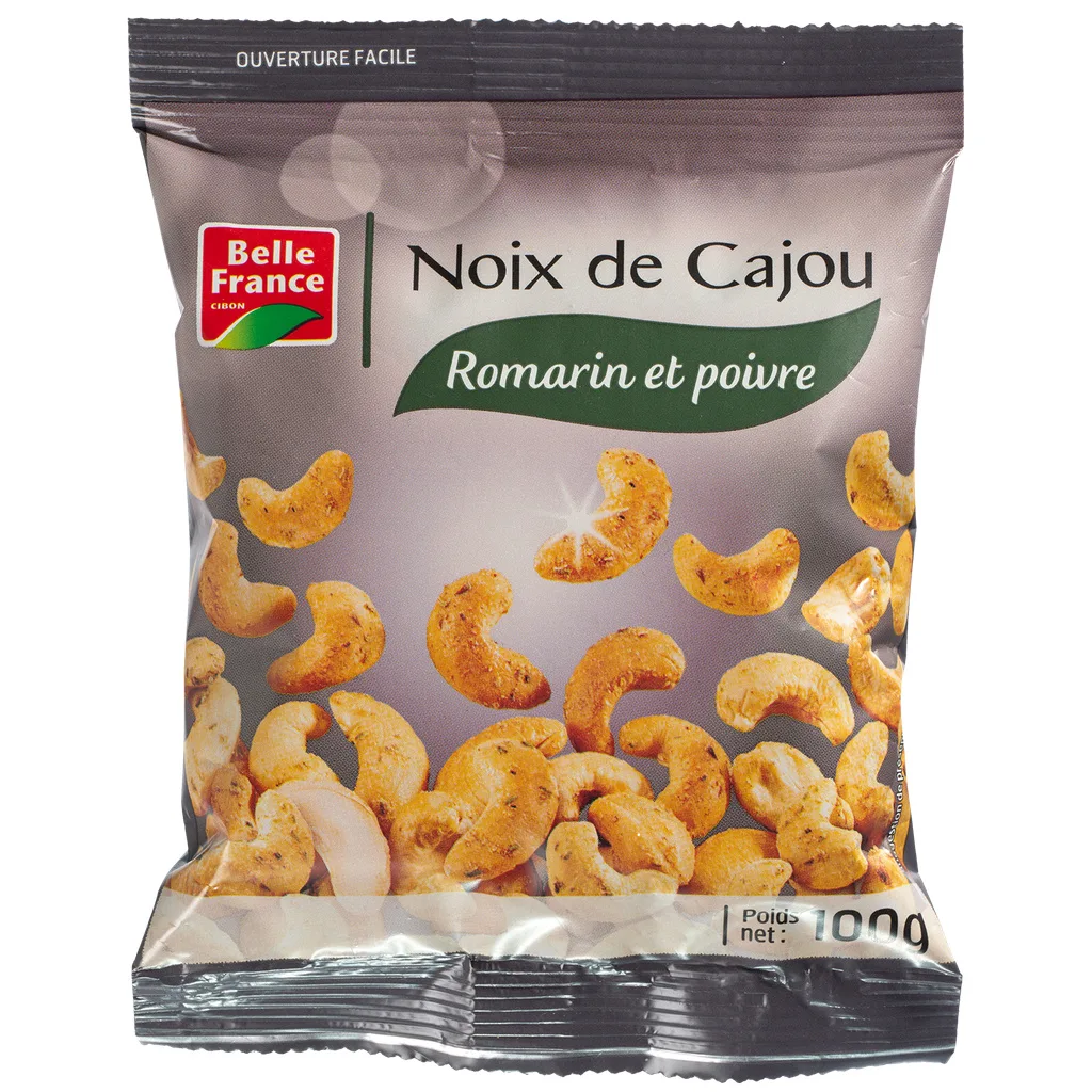 Noix De Cajou Romarin & Poivre Sachet 100g Bf