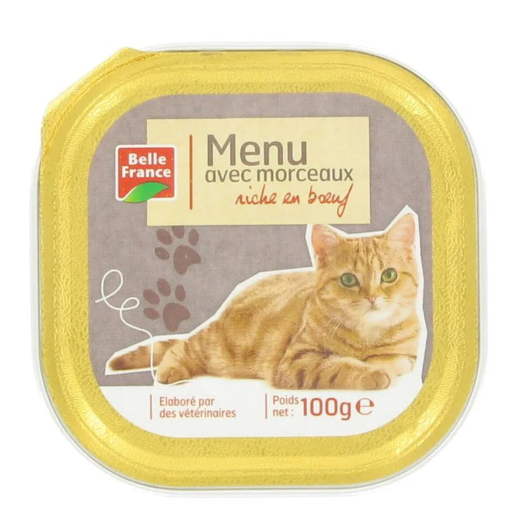 Barquette Chat Boeuf 100g Bf /16