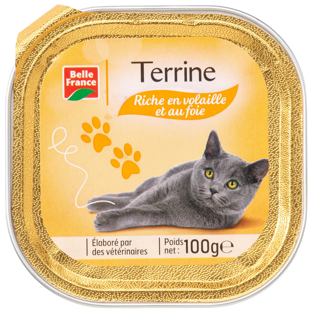 Barquette Chat Volaille Foie 100g Bf /16