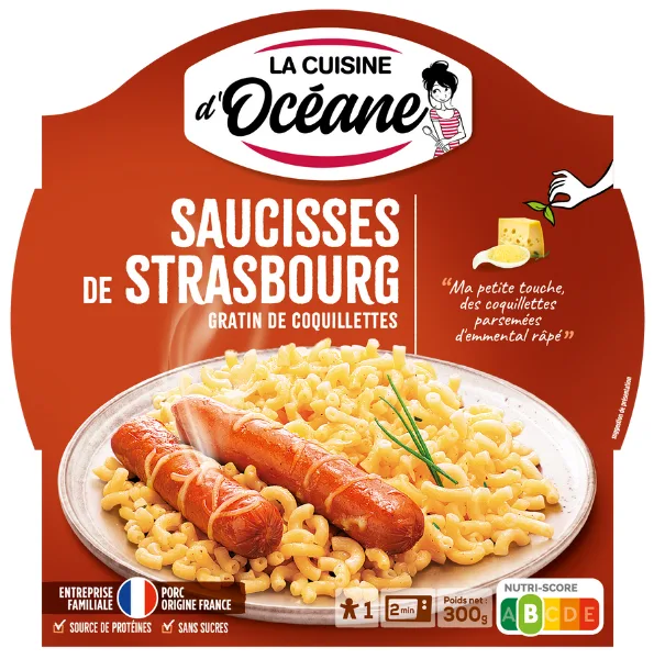 Barq. Lco Saucisses De Strasbourg & Gratin De Coquillettes