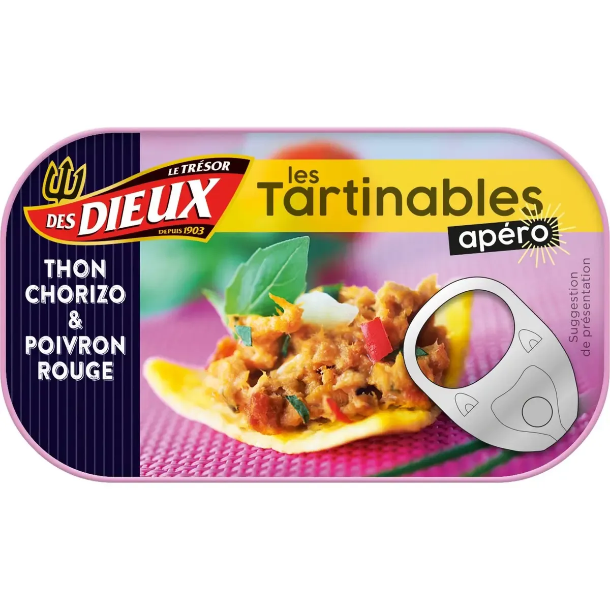Tartinable Thon Chorizo Poiv. 90g Tresor Des Dieux