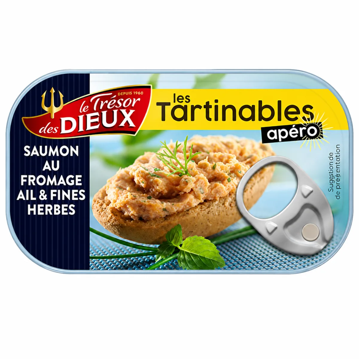 Tartinable Saumon Fromag. Ail & Herb. 90g