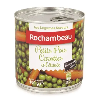 Rochambeau Petits Pois Carottes  400g