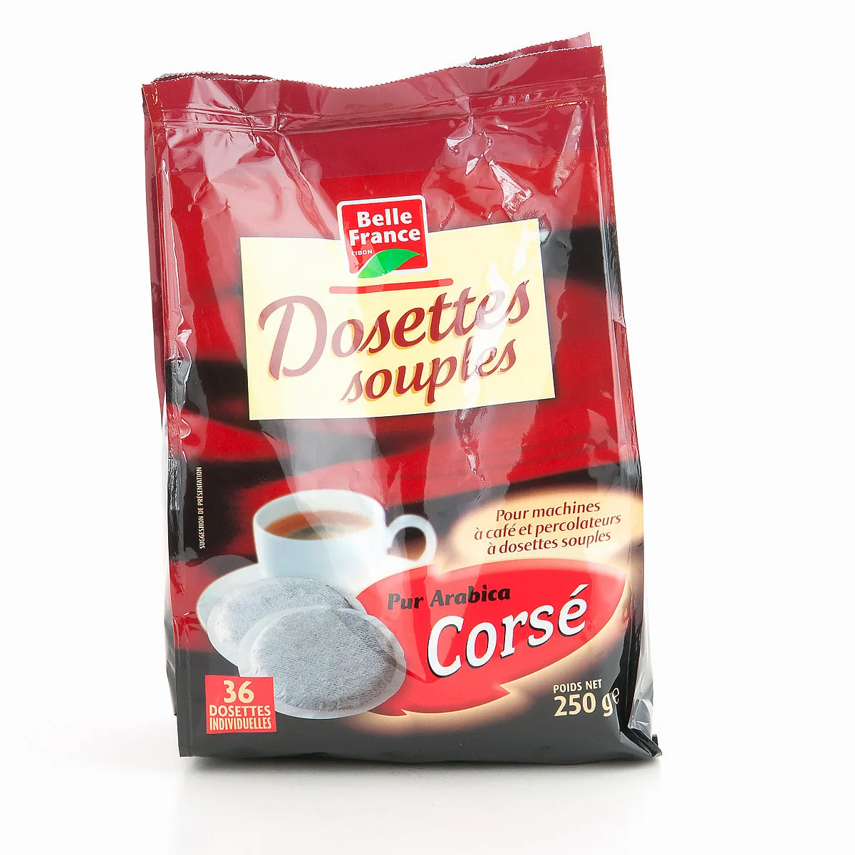 Cafe 36 Dosettes Corse Sachet 250gr Bf /10 Belle France
