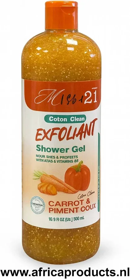 Misba 21 Gel Douche Exfoliant Carrot & Piment Doux 1000ml