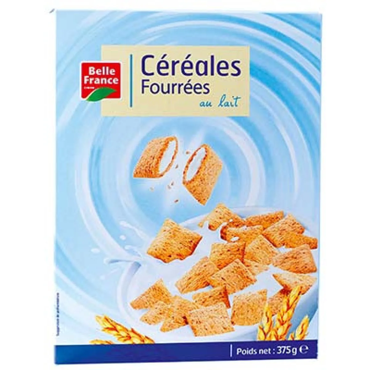 Cereales Fourrees Lait 375g Bf /7 Belle France
