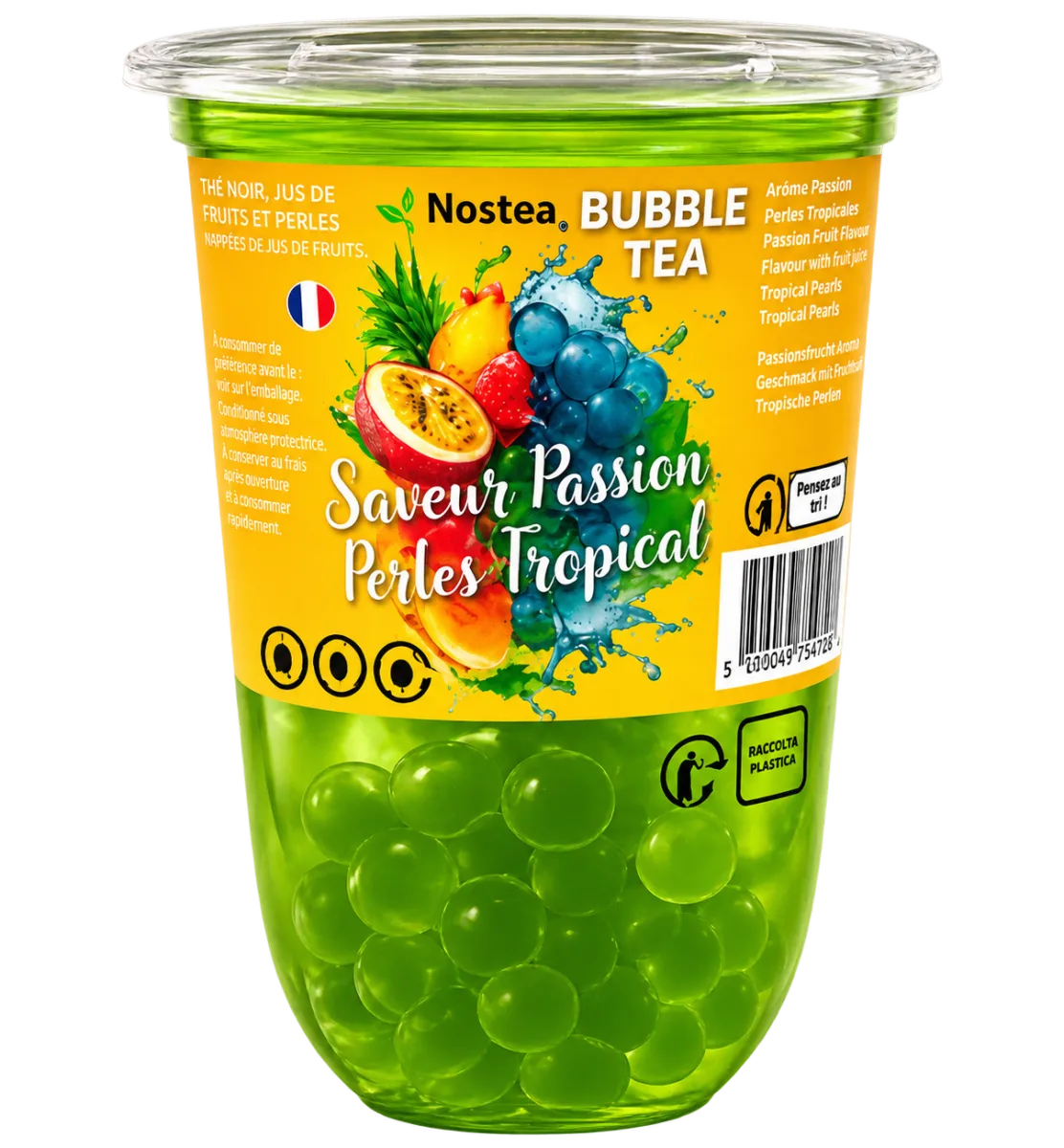 Bubble Tea Saveur Passion Perles Tropical Nostea 400ml