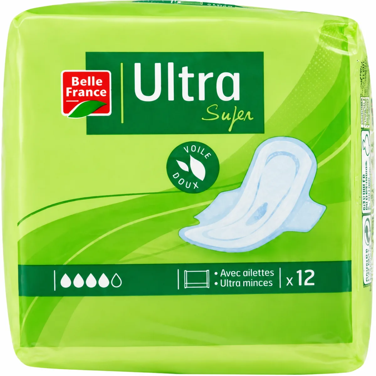 Serviettes Hyg.ailettes Ultra Super X 12 Bf /16 Belle France