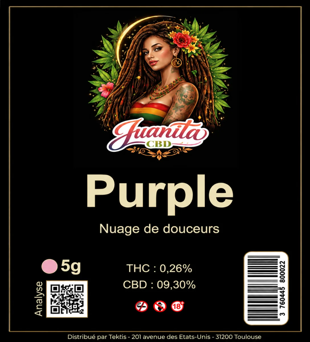 Fleur Cbd Juanita Purple 5gr Sachet
