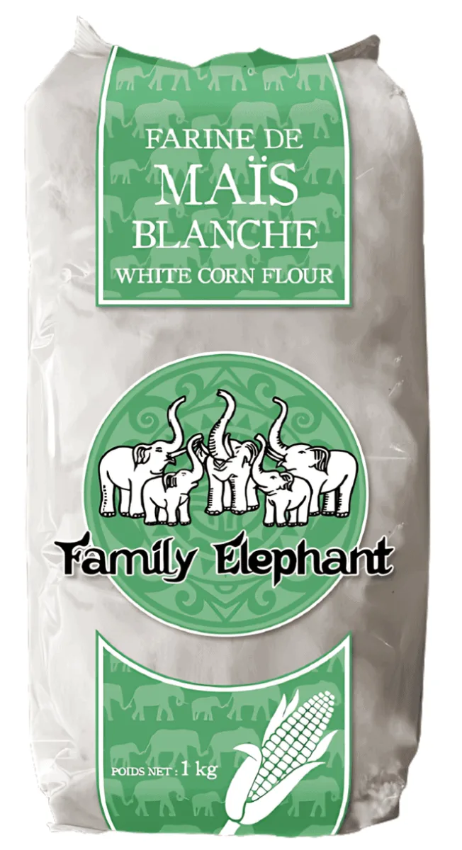 Farine De Mais Blanche Family Elephnt 1kg