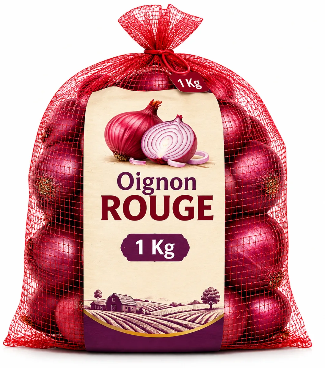 Oignon Rouge 1 Kg Sac