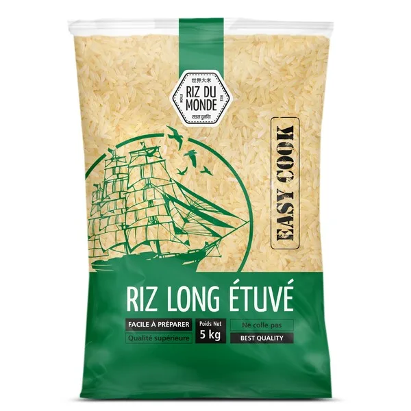Riz Du Monde Long Etuve Indica - Import - 5k